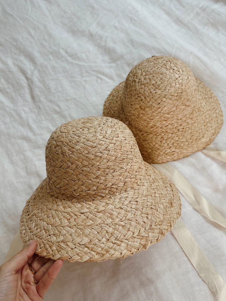 Ella Summer Girl Hat - Sun Peony Coconut