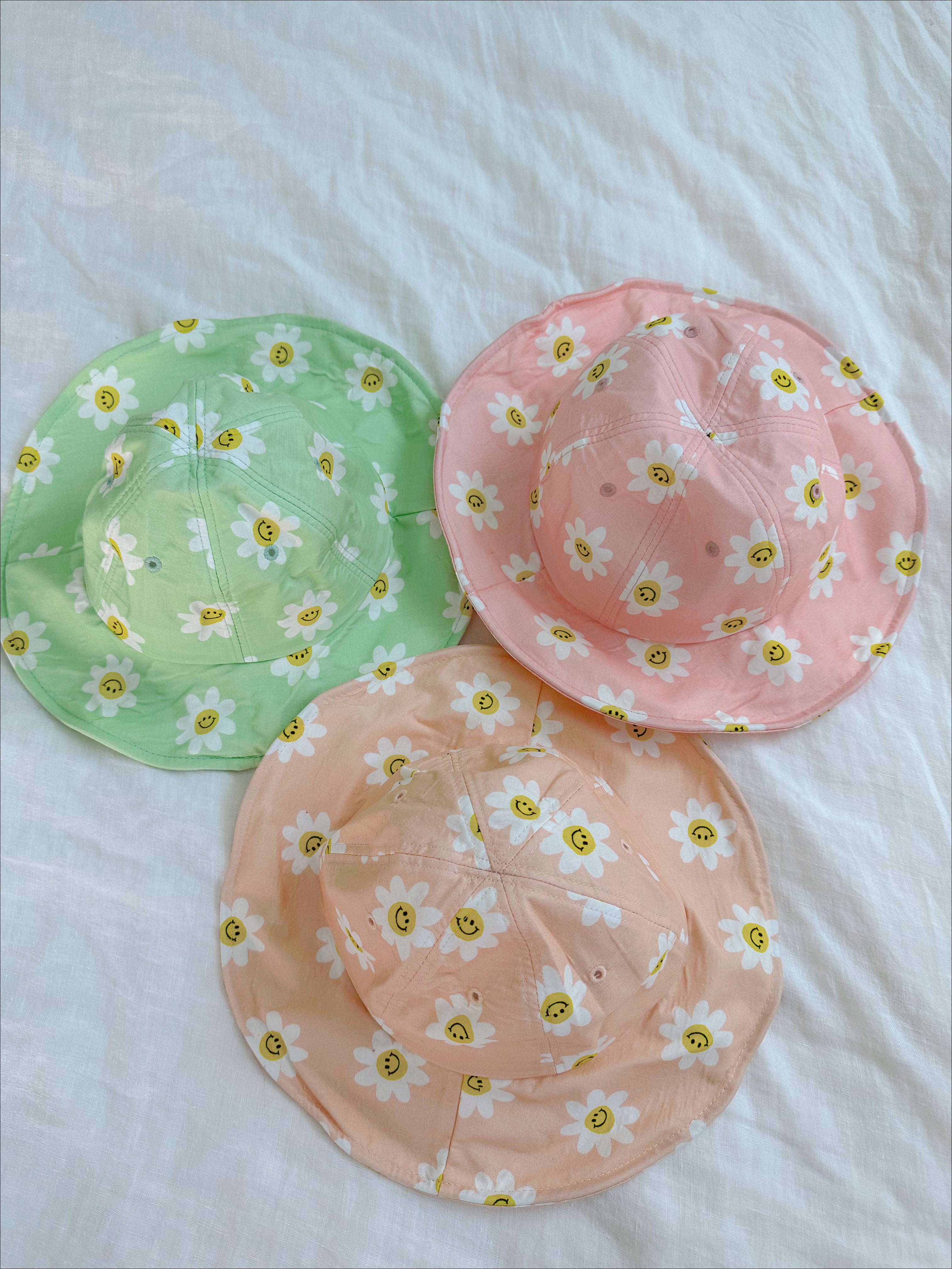 1set Girls' Summer Hat With Cute Daisy Decor & Mesh Bag, Sun Protection  Princess Cap For Beach & Daily Wear