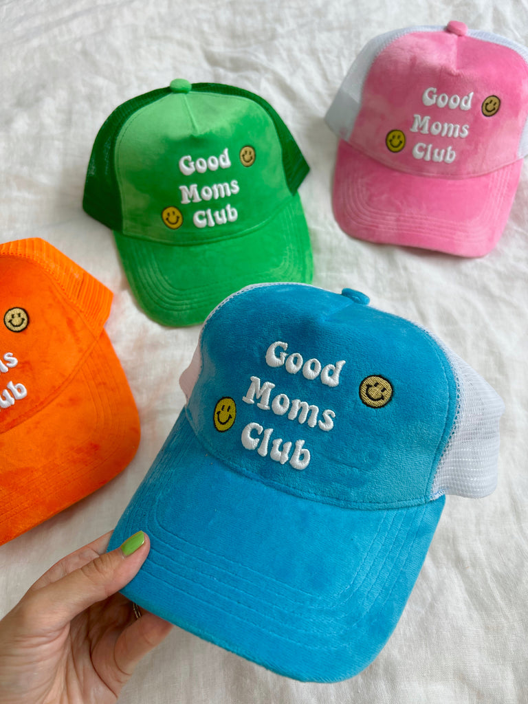 Good Moms Club Summer Candy Trucker Hat - Sun Peony Coconut