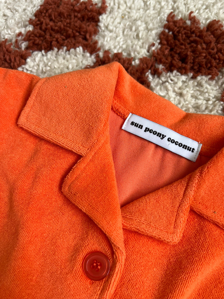 Lauren Luyendyk x SPC Kid's Terry Shirt / Orange - Sun Peony Coconut