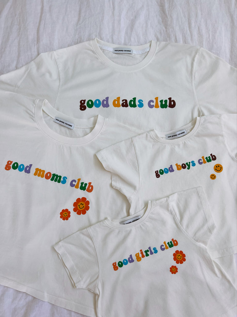 (PRE-ORDER)Good Girls Club Tee - Sun Peony Coconut