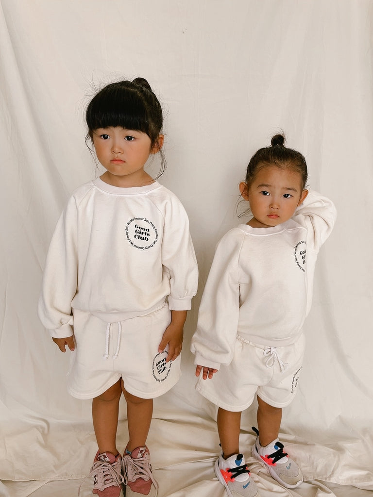 SPC GOOD GIRLS CLUB SWEATSHIRT - Sun Peony Coconut