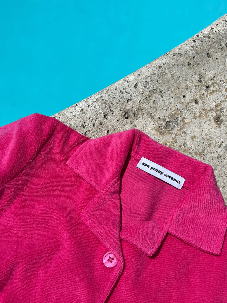 Lauren Luyendyk x SPC Kid's Terry Shirt / Pink - Sun Peony Coconut