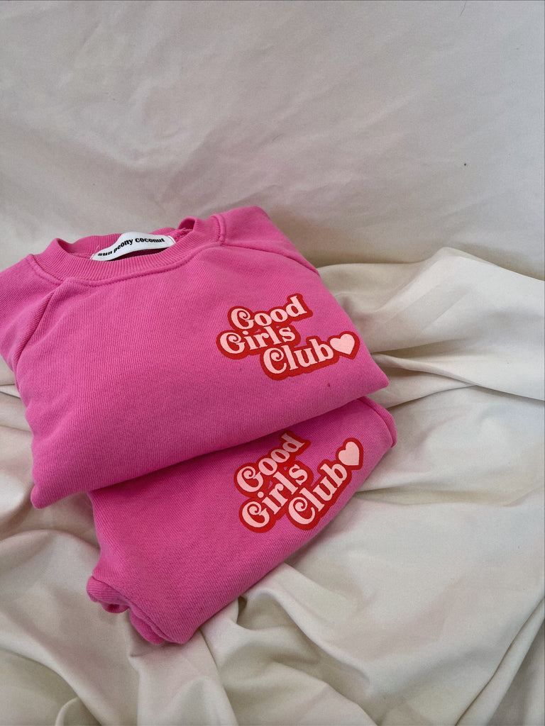 Be My Love Good Girls Club Sweatpants Pink - Sun Peony Coconut